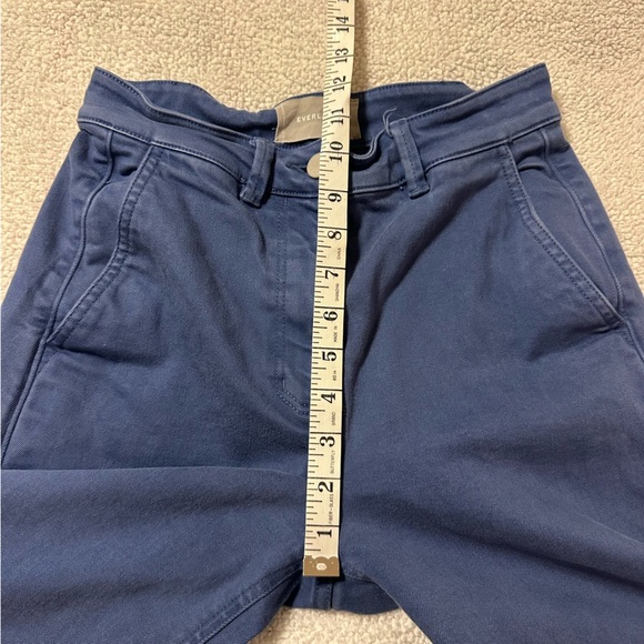 Everlane Blue Wide-Leg Cropped Chino Pants - Picture 9 of 15